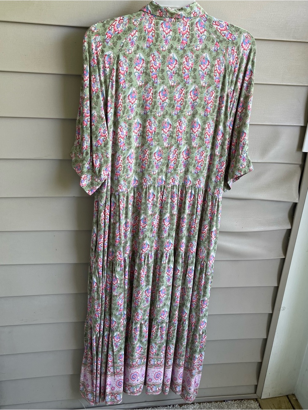 Natural Life Womens Gianni Boho Floral Tiered Midi Dress Size XXL Cottagecore - Picture 3 of 8